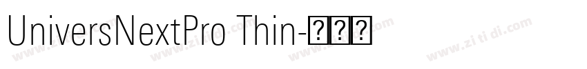 UniversNextPro Thin字体转换